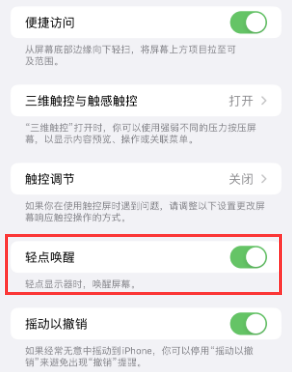 东阿苹果授权维修站分享iPhone轻点无法唤醒怎么办 