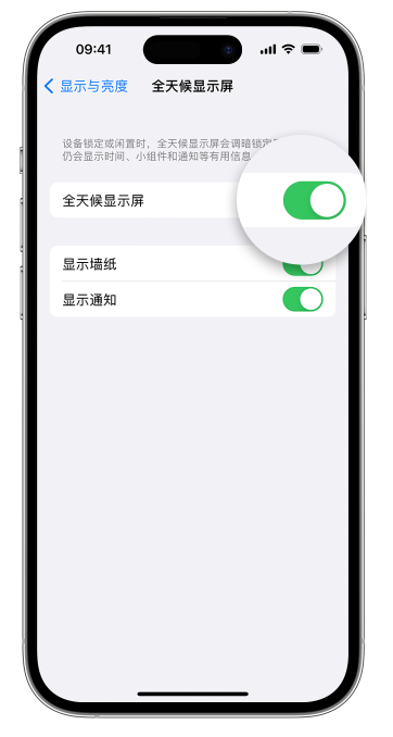 东阿苹果14维修店分享如何自定义 iPhone 14 Pro 常亮显示屏 