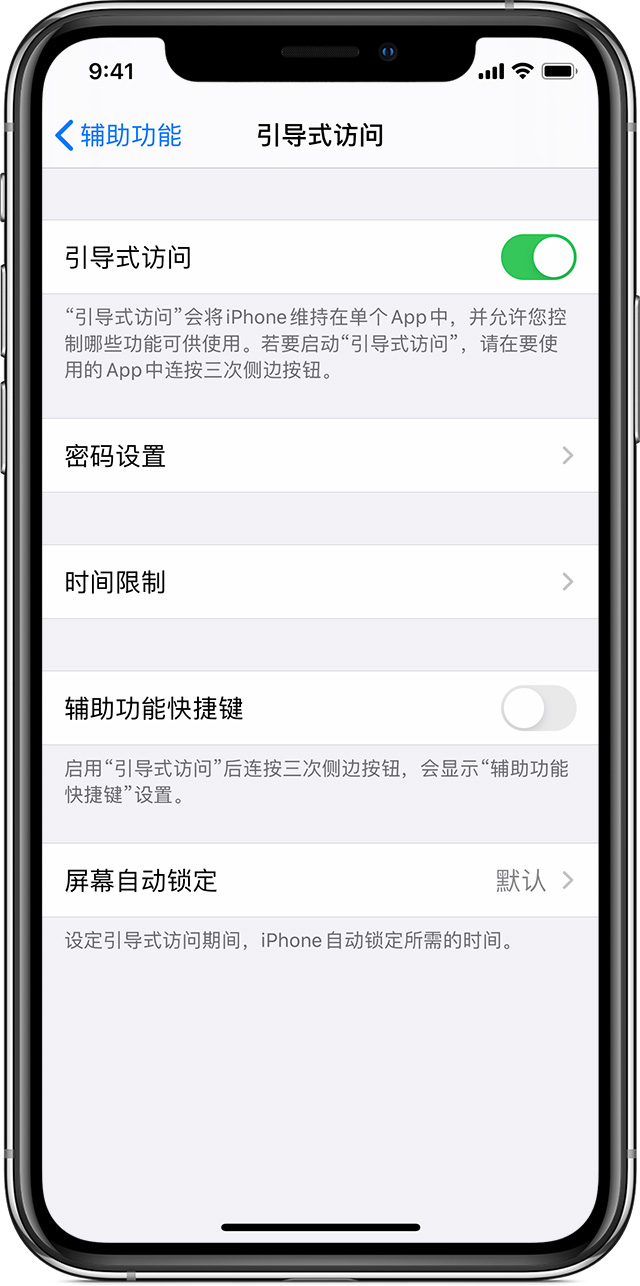 东阿苹果手机维修分享如何在 iPhone 上退出引导式访问 