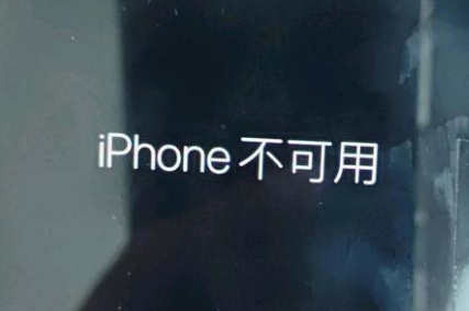 东阿苹果服务网点分享锁屏界面显示“iPhone 不可用”如何解决 