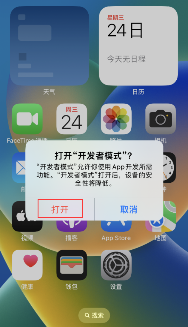 东阿苹果手机维修分享如何打开开发者模式 